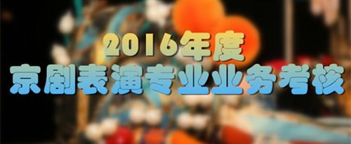 男男草逼国家京剧院2016年度京剧表演专业业务考...